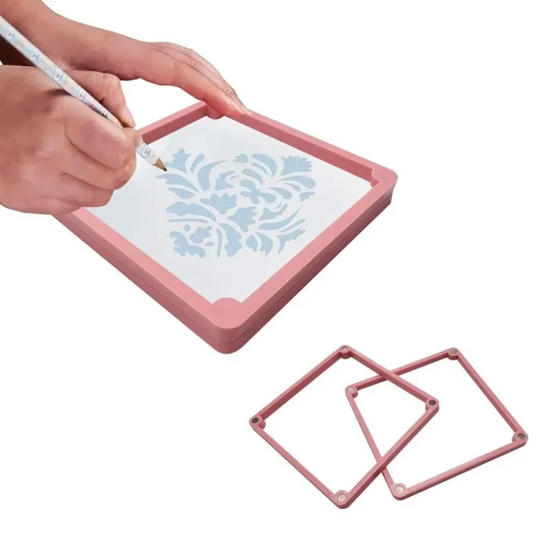 DIY Sugar Cookies Stencil Fixing Frames Baking Magnetic Icing Cookie Stencil Holder Random Color Fondant Cake Decorating Tools