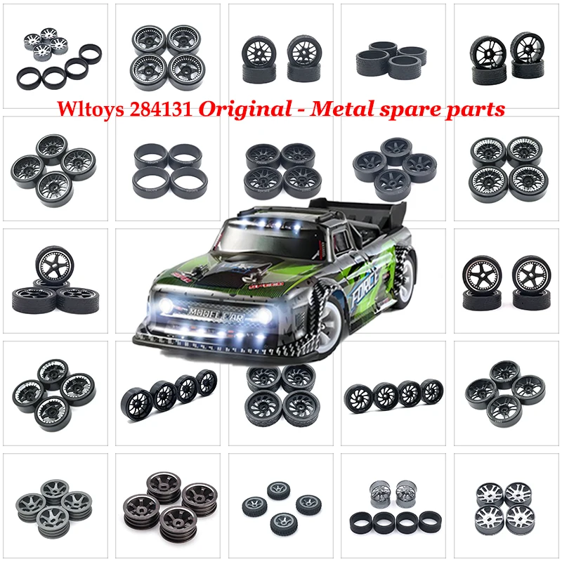 

Upgrade 4PCS 1/28 Metal Slick Wheel for Wltoys 284131 K969 K979 K989 K999 P929 P939 RC Car Drift Tire Rc Crawler Parts Metal