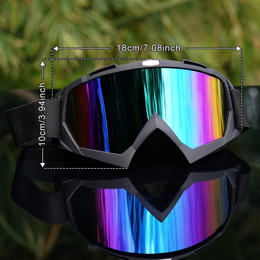 Motorcycle Goggles Dustproof Racing Glasses Windproof for Men & Women Motocross Cycling Skiing Outdoor Off-Road Bike Goggle