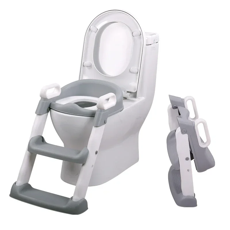 Kids Plastic Potty Training Seat with Step Stool Ladder Baby Toilet Training  Seat for Toddlers