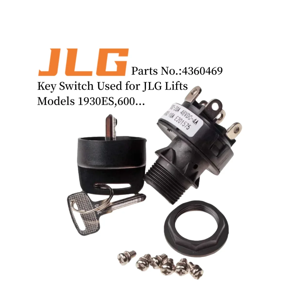 

JLG 4360469 Key Switch, On/Off/On used for JLG 400S 460SJ 600A 600AJ 600S 601S 660SJ 450A 1930ES 2630ES 3246ES ...