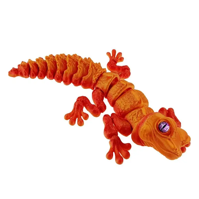 3D Printed Animals Toy Articulated Lizard Decor Full Articulated Lizard Sculpture 3D Printing Animal Sculpture Toys Easter toys