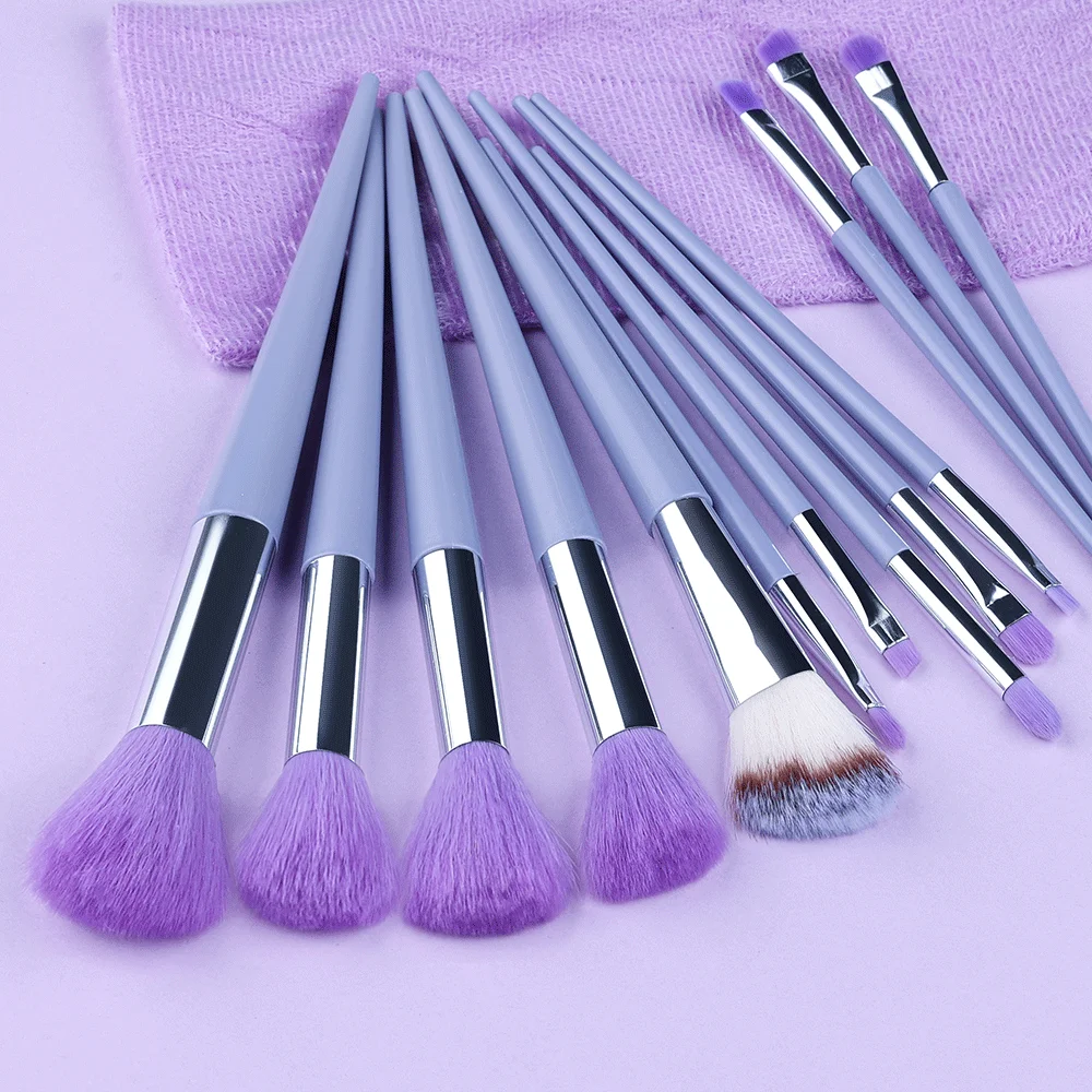 Ensemble de pinceaux de maquillage doux, fard à joues, fond de teint, mélange, correcteur, contour, ombre à barrage, outil de beauté, 13 pièces