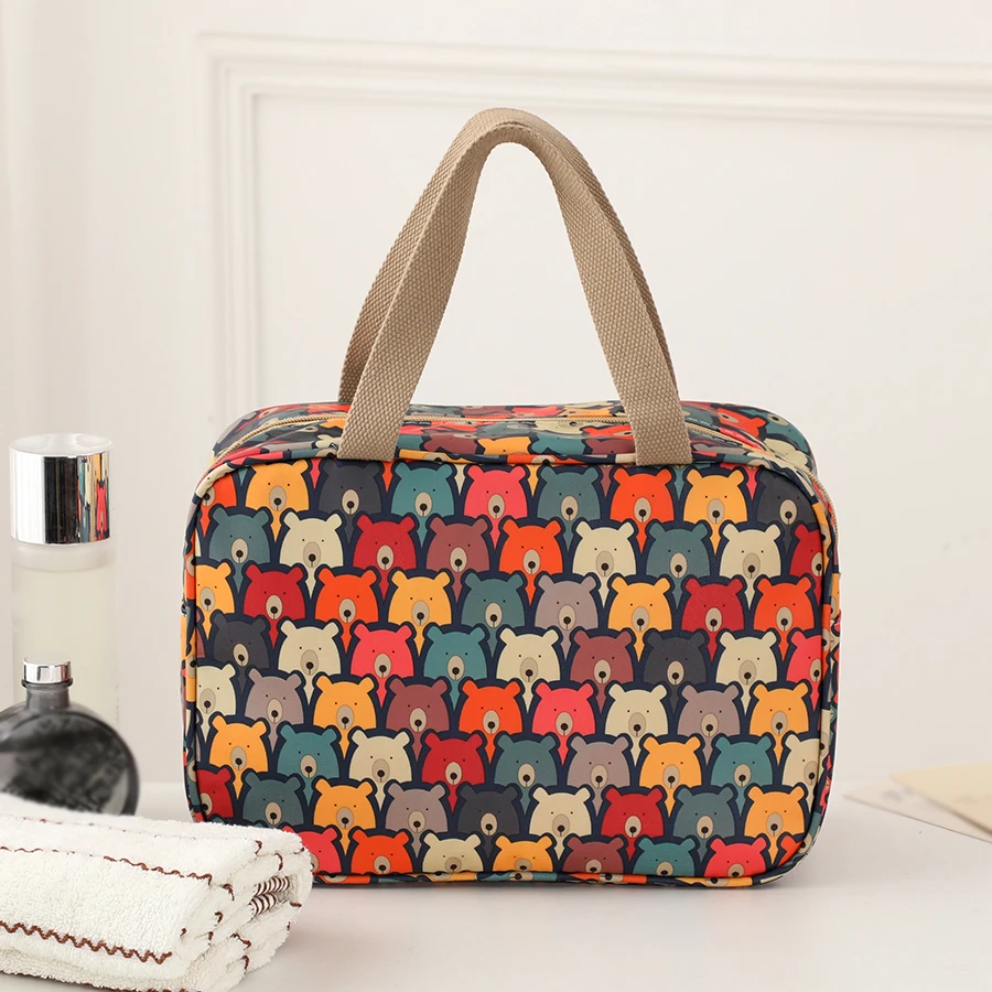 Neue Reisegepäcktasche mit großem Fassungsvermögen und wasserdichter Handtasche mit Cartoon-Aufdruck, Outdoor-Zubehör, Aufbewahrungstasche, Lunchtasche – Detail 4