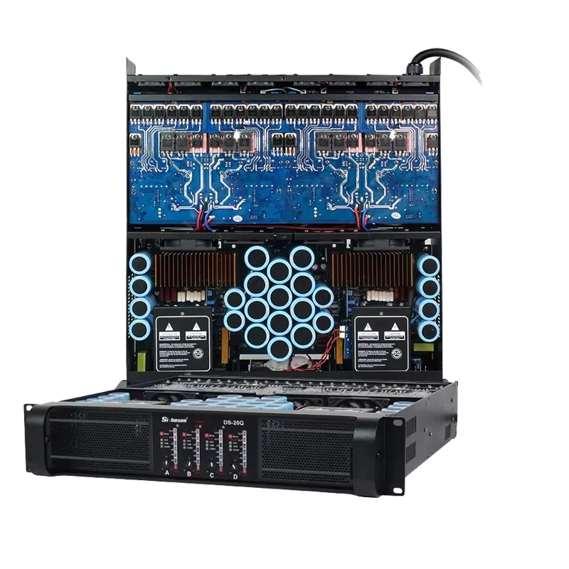 DS-20Q Professional Sound Stage Dj Class Td 4 Channel Receivers Power Amplifier 5000 Watts