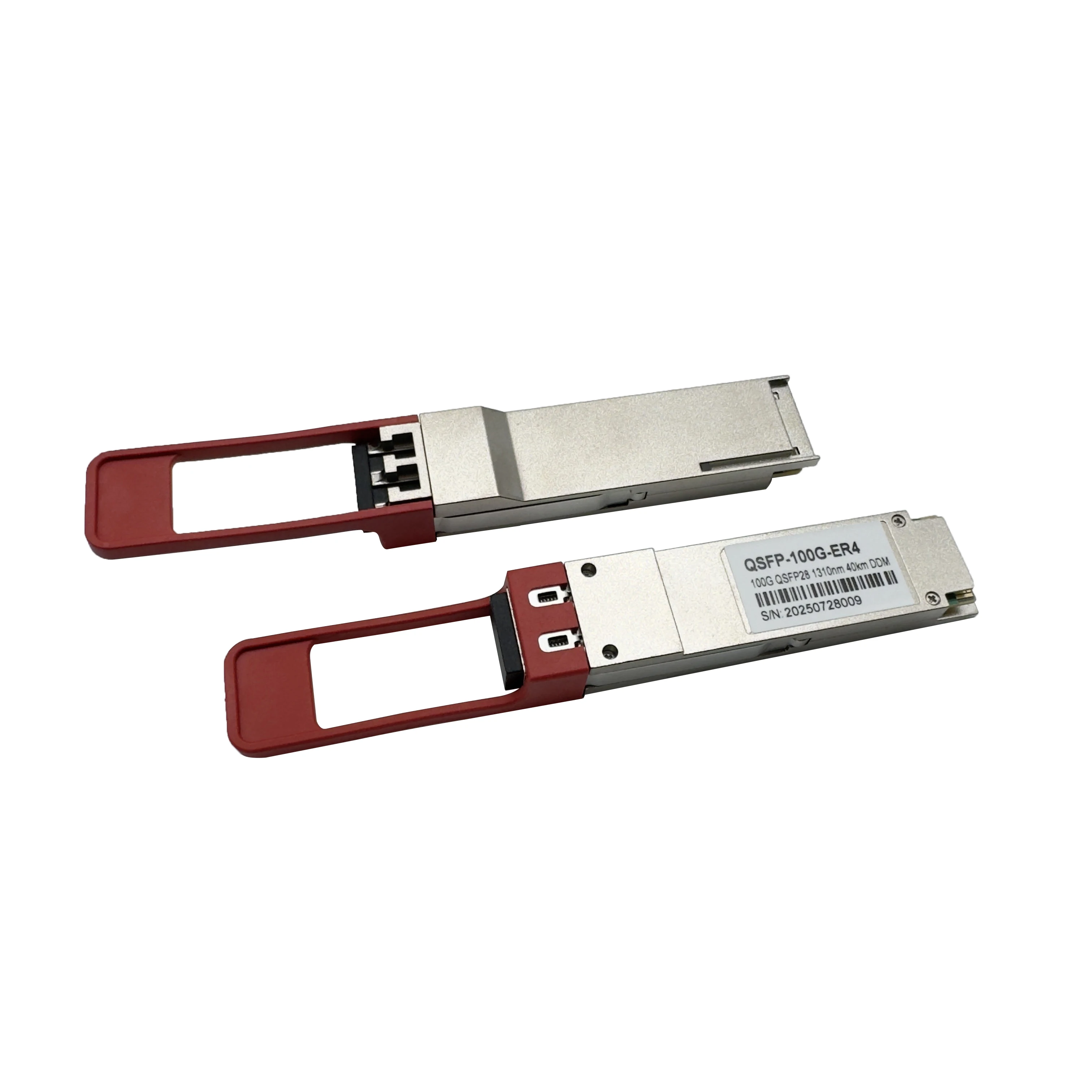FTTH100G 10/20/40 كجم QSFP28 ER 1310nm SFP وحدة إرسال واستقبال الألياف الضوئية 100Gbase QSFP-100G-ER4-S متوافق مع هواوي ZTE Cisco