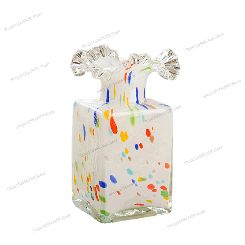 For French medieval vase ornament hydroponic flower arrangement decoration dining table home retro simple flower flower utensil