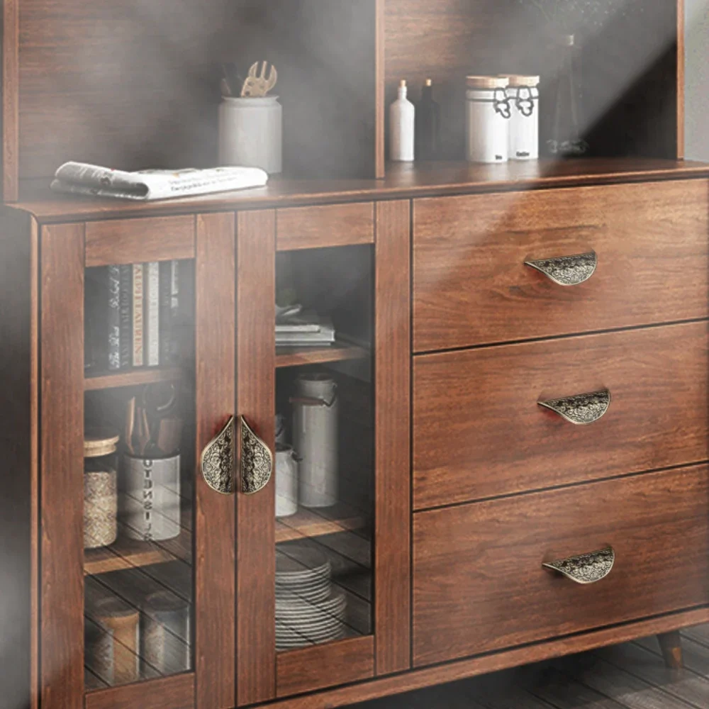 One Piece Bronze Cabinet Pulls Drawer Classic Vintage Retro Handles Kitchen Cupboard Bathroom Dresser Hardware Furniture Pull