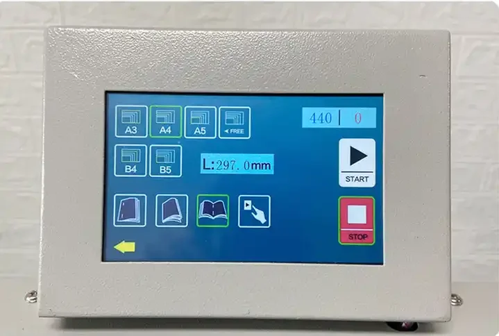 Desktop electric automatic user book binding machine for making brochures