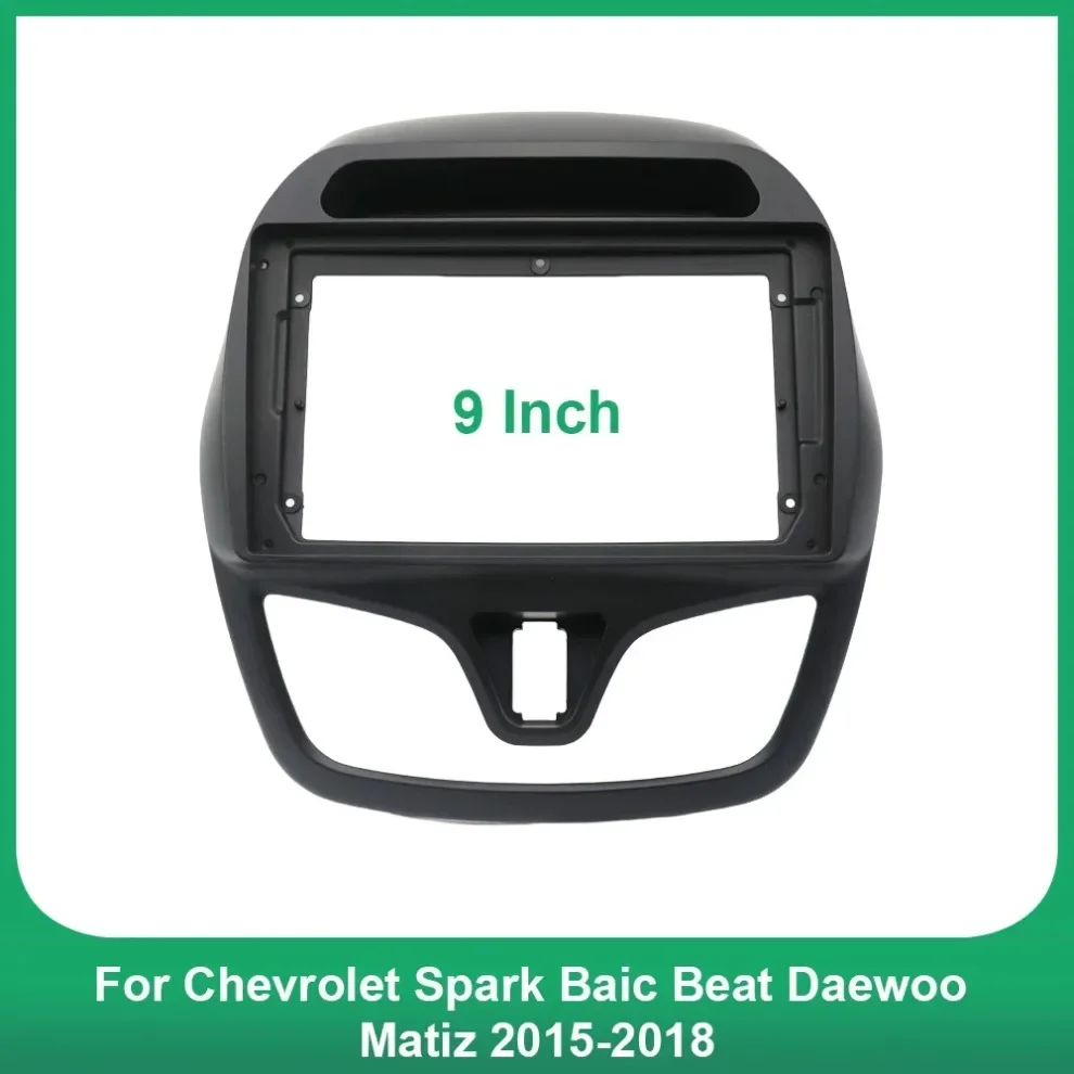 9 Inch Car Radio Fascia Frame Adapter For Chevrolet Spark Baic Beat Daewoo Matiz 2015-2018 Android Radio Dash Fitting Panel Kit