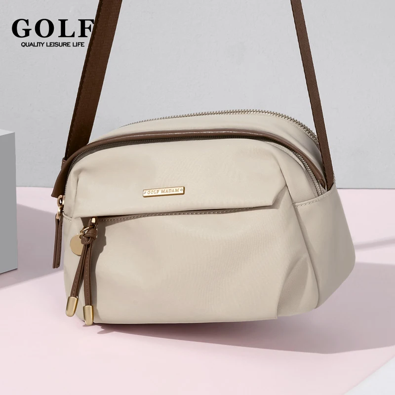 GOLF torby na ramię typu crossbody dla kobiet mała torba krzyżowa na co dzień damska nylonowa wodoodporna damska mini torba typu crossbody z wieloma kieszeniami