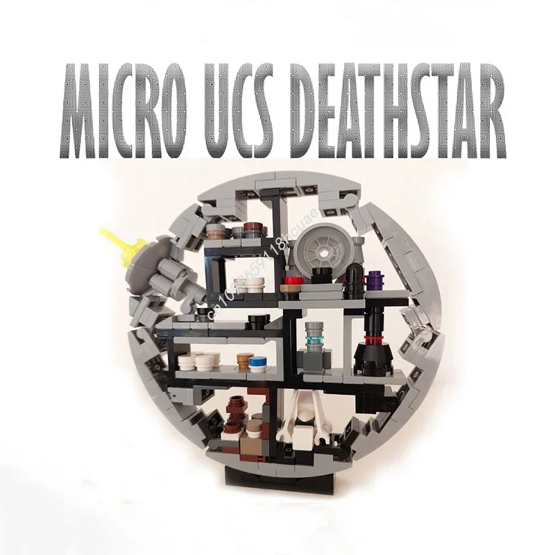 

224 детали MOC Micro UCS: Модель звездной луны (Звезда Смерти) — конструктор, архитектурный набор, развивающая игрушка, рождественский подарок