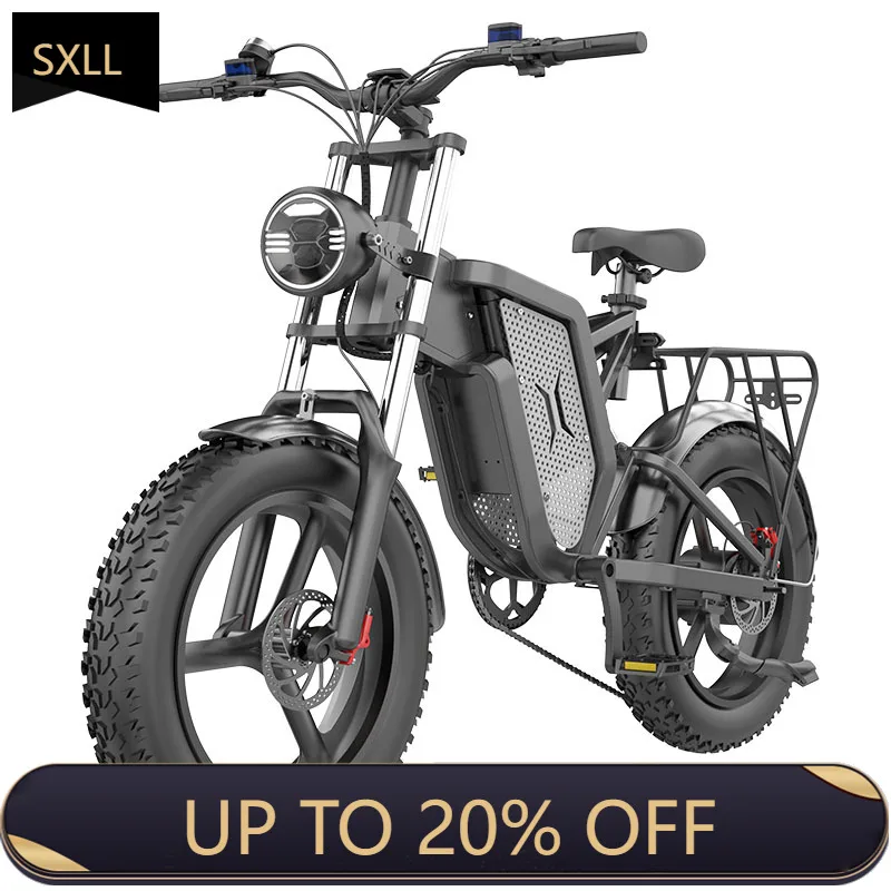 

SXLL With 7-speed brushless motor 48V 7-speed snow electric bicycle rear hub motor battery