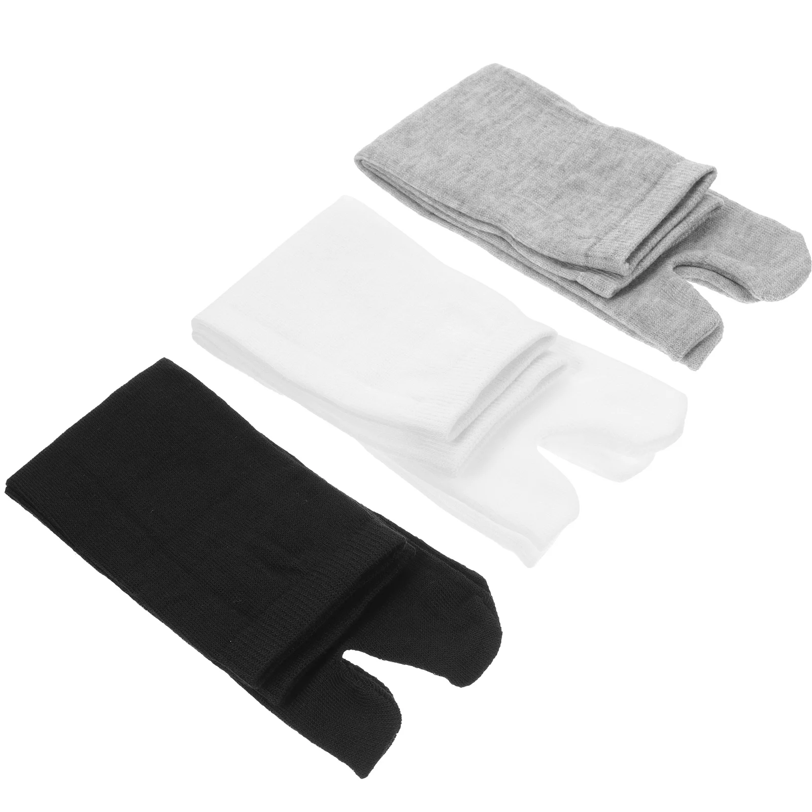 

3pcs Elastic Polyester Cotton Tabi Toe Socks For Men Women Split Toe Ankle Socks Sweat Absorbing 25.8Cm 35-44 Eu 2.5-9.5 Uk