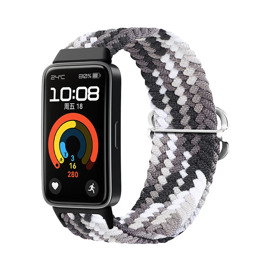 Sport Nylon Band voor Huawei Band 8 9 10 Officiële Vervanging Armband Riem Voor Huawei Band 8 9 10 Polsband Correa accessoires