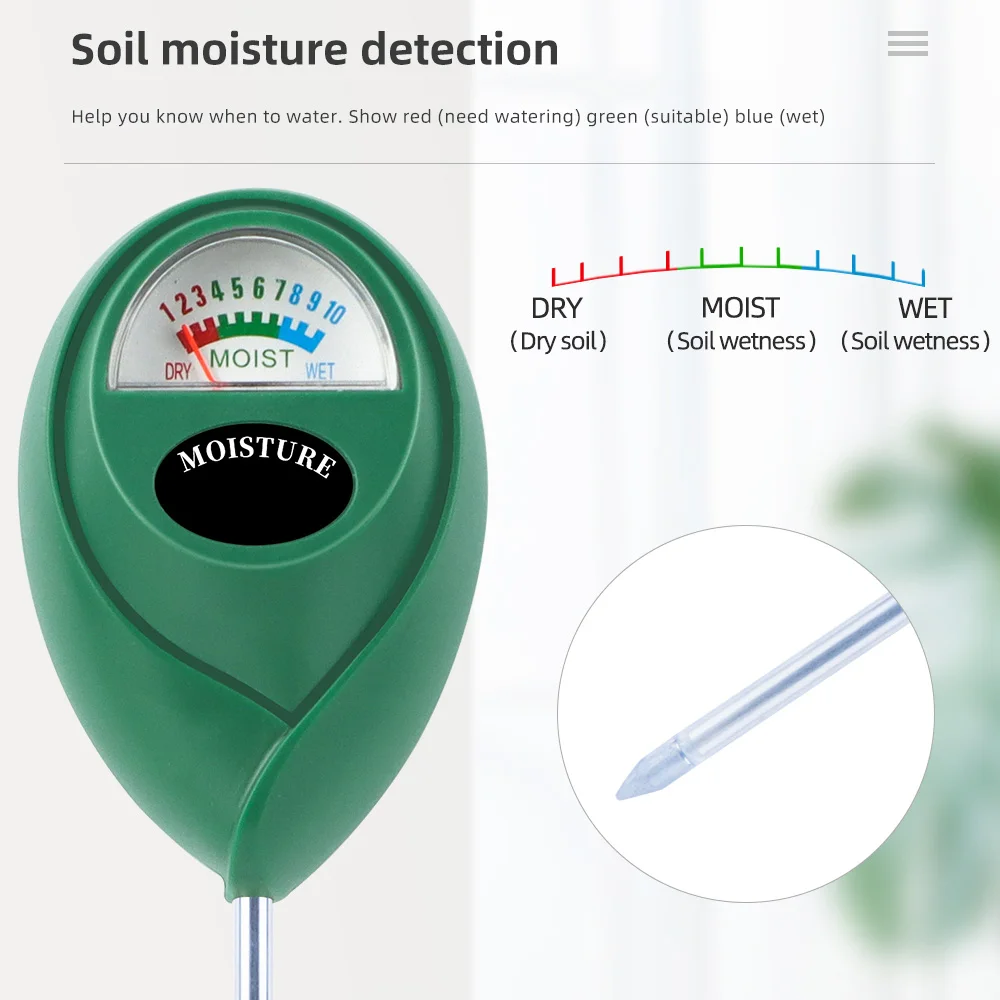 Long Probe A93E-2X Soil Hygrometer, Deep Use Soil Moisture Tester, Water Content Monitor Indicator Sensor for Agriculture