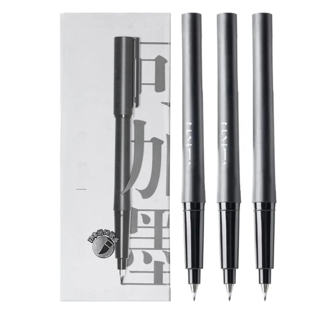 For Deli Soft Tip Calligraphy Pen Refillable Marker Flexible Nib Writing Drawing Sketching Art Supplies Office School