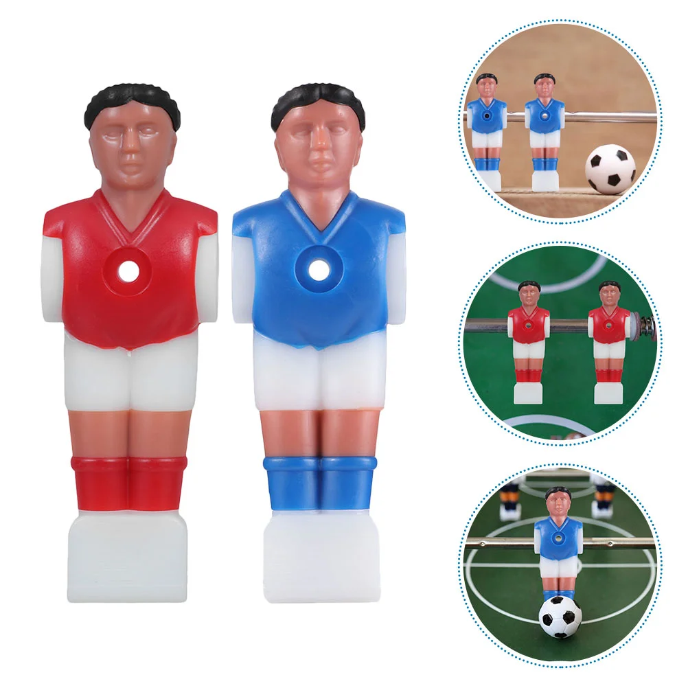 12 Pcs Football Table Puppet Player Foosball Parts Accessories Abs Players Replacement