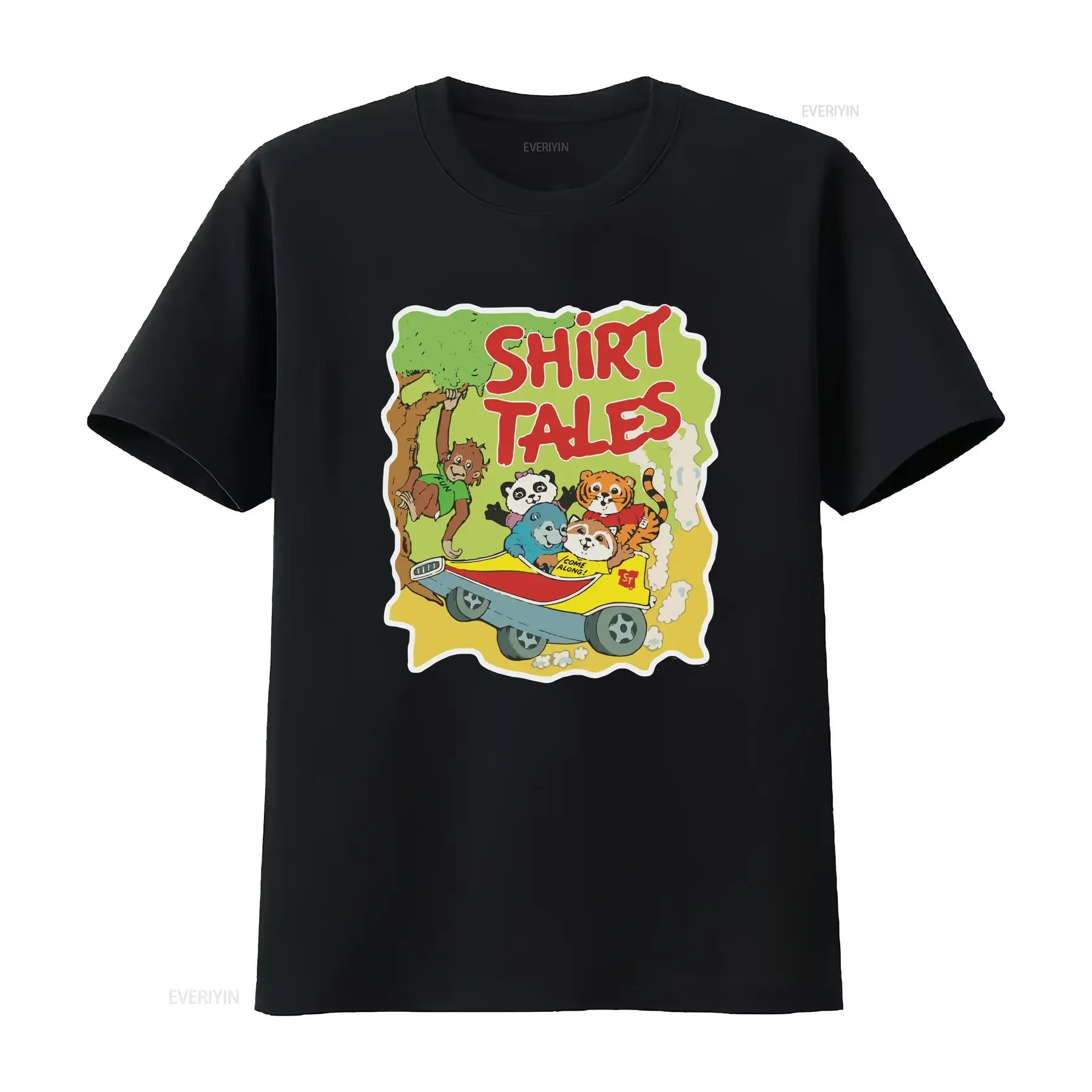 Style rétro la chemise TALES Softstyle mignon dessin animé T vintage lavé vêtements de créateur mode décontractée étiré confortable