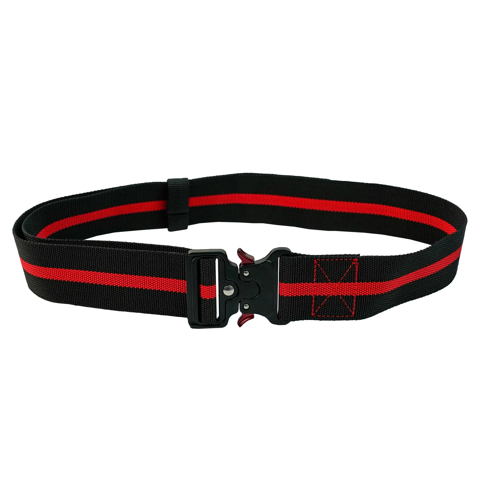 KUNN Mens Work Tool Belt,2 inch Quick ReleaseBelt Black & Red