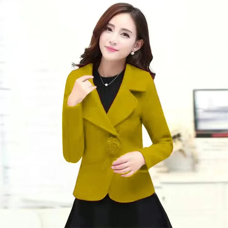 Women Woolen Coat 2024 Autumn Winter Korean Versatile Wool Jacket Female Woolen Coats Ladies Elegant Fashion Wool Jackets