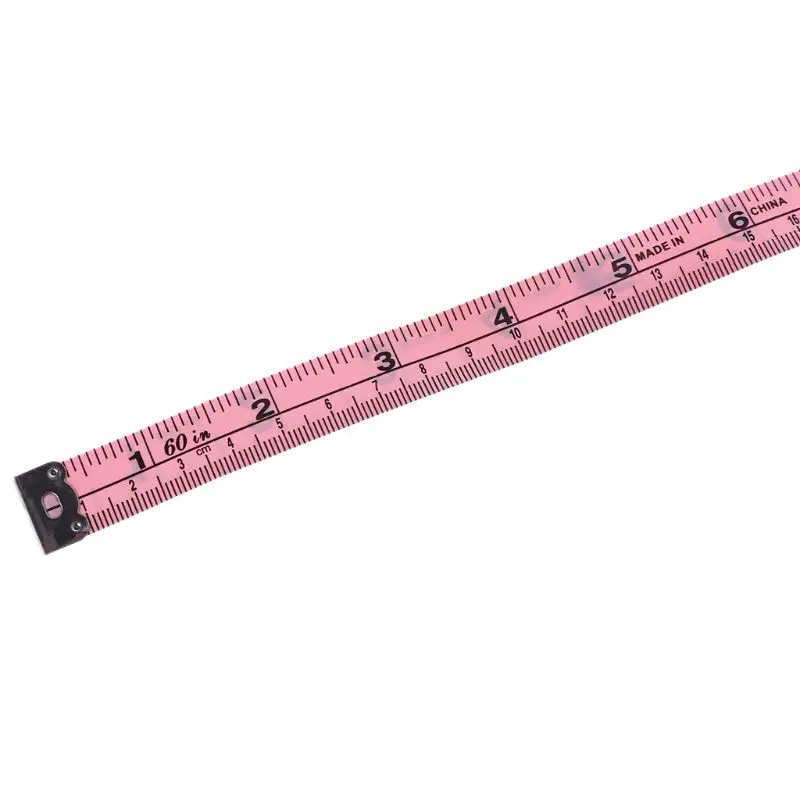 เทปวัดแบบนุ่ม Double Scale Body Sewing ไม้บรรทัดแบบยืดหยุ่นสำหรับการลดน้ำหนัก 60in