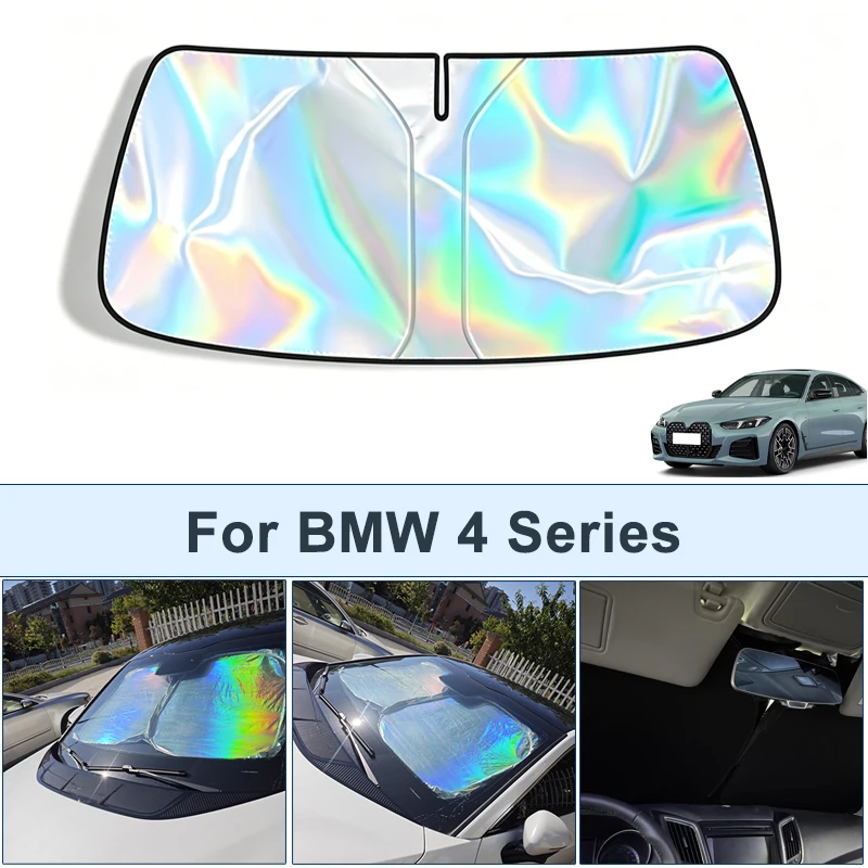

Foldable Front Windshield Sun Shade For BMW 4 Series UV Reflective Sun Protection Cover Car Interior Accessories