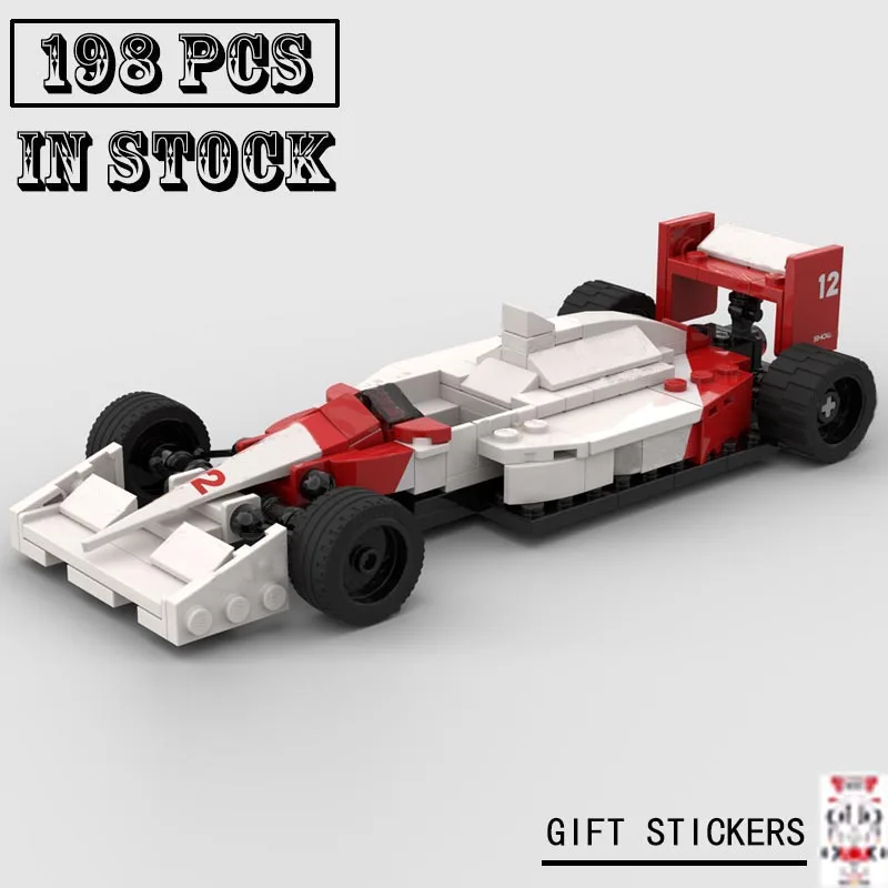 New Technical MOC-59664 SuperMP4/4 Team Stake SuperRace Car Model Buiding Kit Creators Block Bricks Kid Toys Birthday Gifts