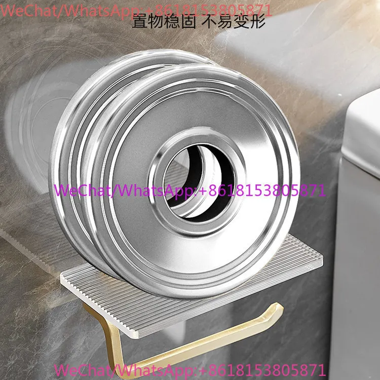Box non-punching roll paper toilet paper holder toilet mobile phone toilet paper holder