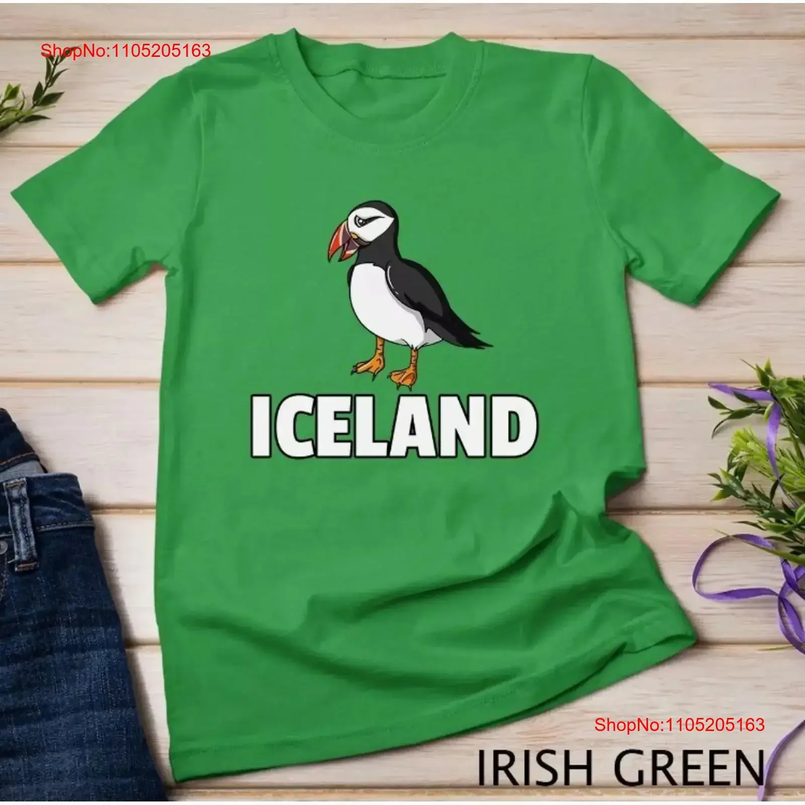 Puffin Bird Iceland Seabird T shirt vintage Washed homme Casual Slightly Soft graphic Breathable Top For Everyday Wear Stylish