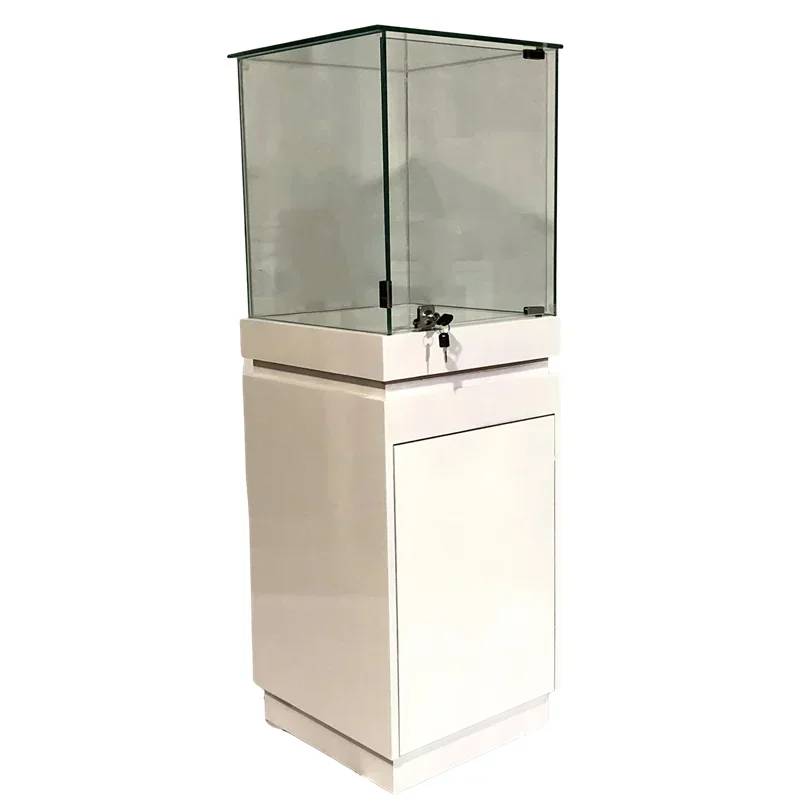 

Wood paint stand Glass display case Museum case Product sample exhibition Display case Commercial