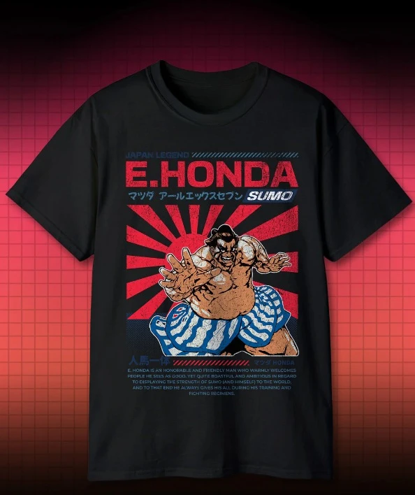 هوندا أنيمي تي شيرت رجالي الصيف خمر ملابس الشارع اليابانية الأسطورية عادية مطبوعة دراجة نارية #2