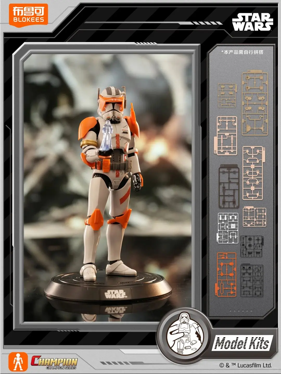 New Stock Blokees Star Wars Obi Wan Kenobi Commander Cody 15cm Articulated Figure Model Kit Collectible Display Gift Toys