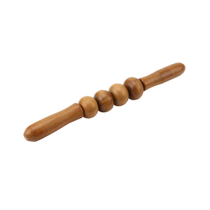 1pc Wooden Massage Roller Stick Body Back Massager Muscle Soreness Stress Relief Health Relax Fitness Yoga Leg Arm Tool