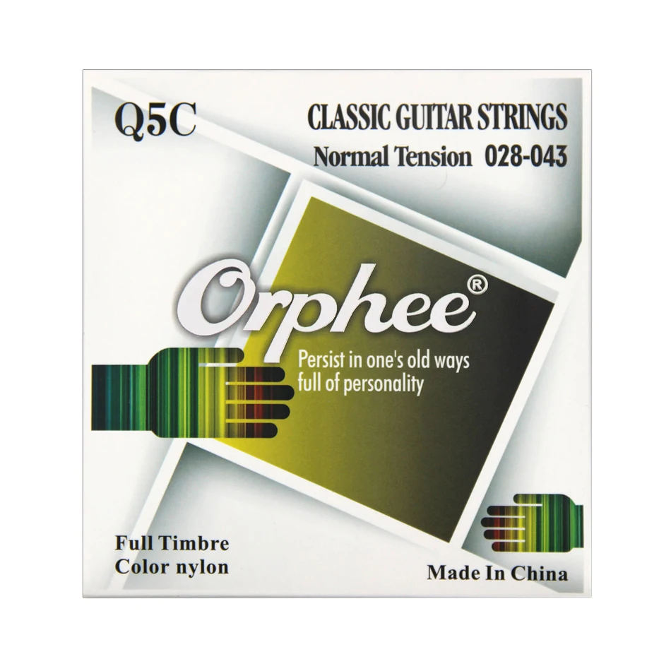 Orphee Q5C Classical Guitar Strings Black Nylon Pure Copper Wound Classic Guitarra Stings Classical Guitar Parts & Accessories