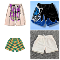 Mens North Melbourne Baggy Sweatshorts 2025 Shorts Guernsey Australian Football Shorts Training Rugby Breathable Sportshorts
