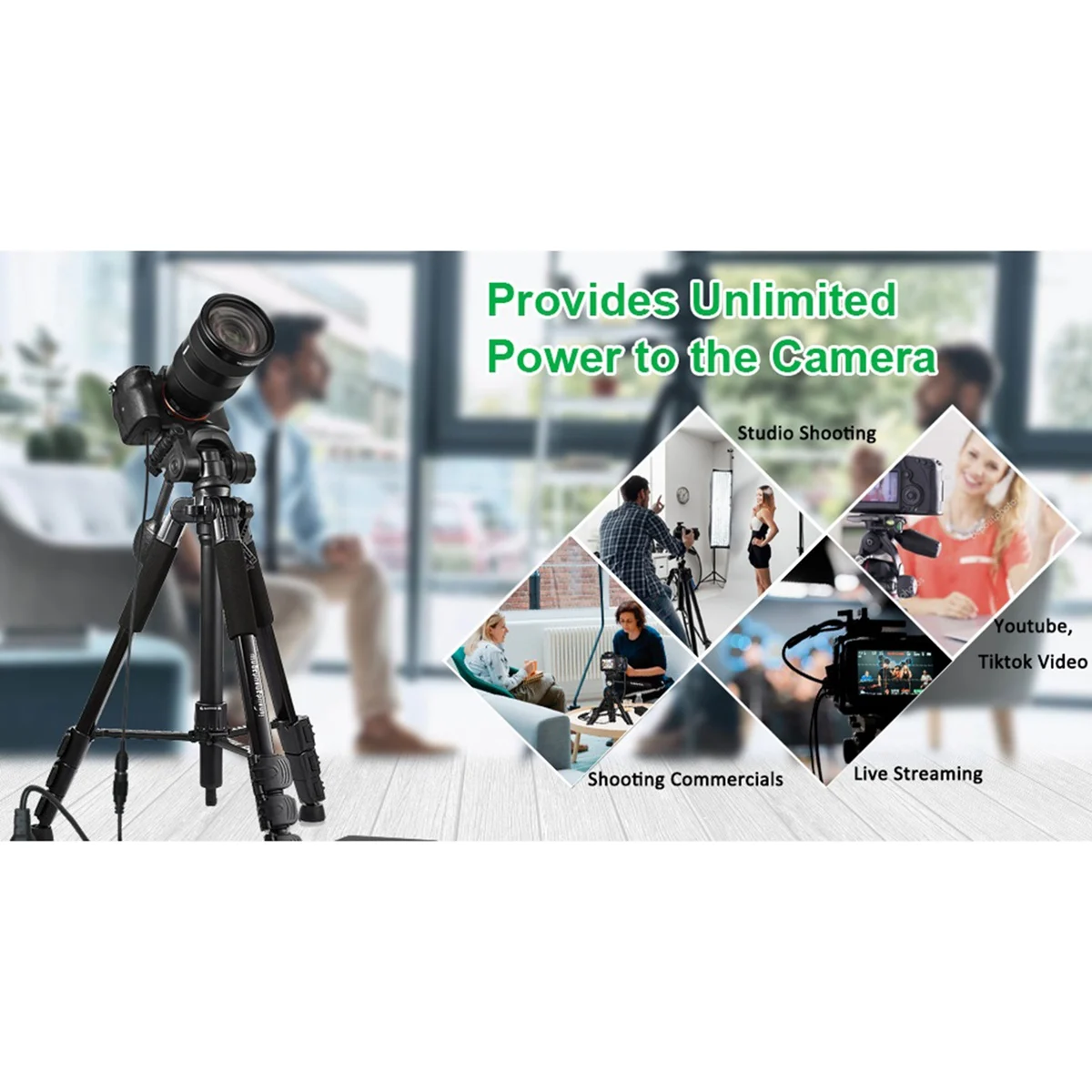 AC-PW20 NP-FW50 Dummy Battery AC Power Supply Adapter DC Coupler Kit for Sony Alpha A5100 A6500 A6400 A6000 A55 A7 image 2
