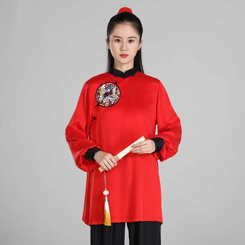 

Tai Chi Clothes Women Wushu Clothes Kung Fu Competition Clothes Martial Art Uniform Wrinkle Free 2023 Red