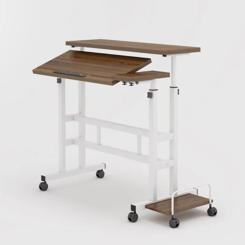 Luxury desk computer standing table luxury laptop computer table household metal furniture cheap study table
