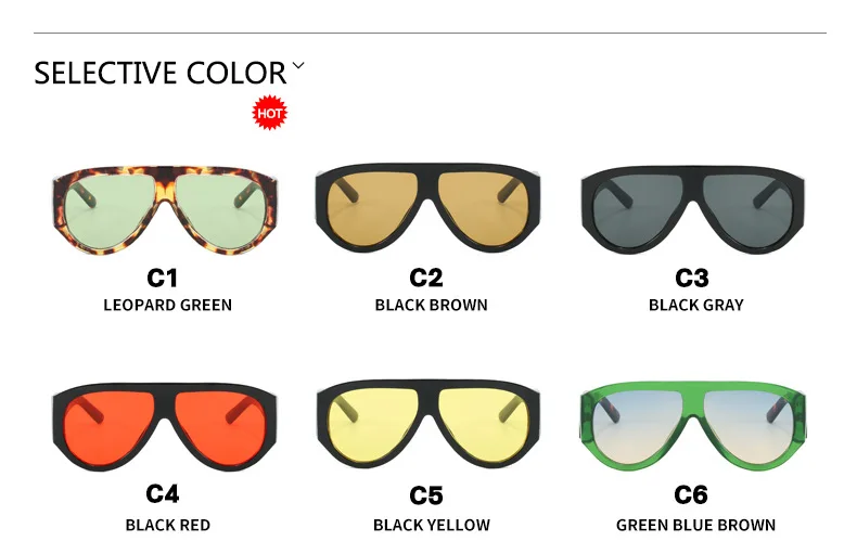 Übergroße Piloten-Sonnenbrille für Damen, Modisch 2026, Luxuriöser Großer Rahmen, Einteilige Verlaufsgläser, Retro-Klassiker mit Dicken Gläsern – Detail 3