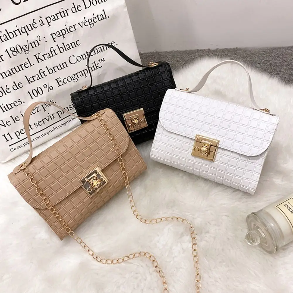 Minimalist Pu Leather Chain Shoulder Bag High-capacity Underarm Handbag Single Shoulder Bag Tote Bags Female Crossbody Bag