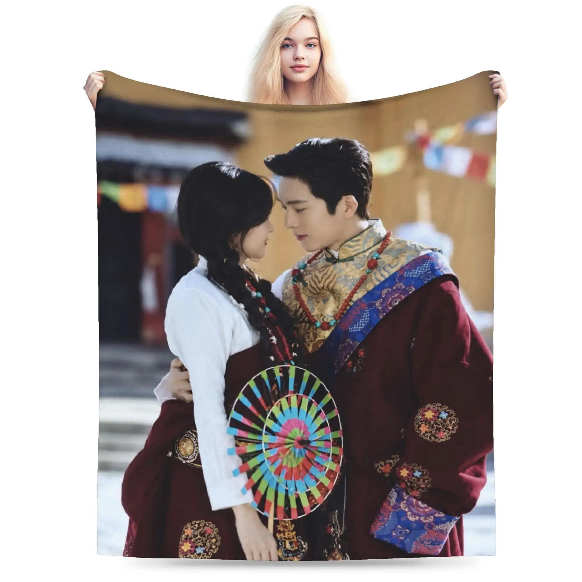 Stylish The Early Spring jing boran Blankets Ultra-Soft Fleece  Relax Throw Blankets Machine Washable