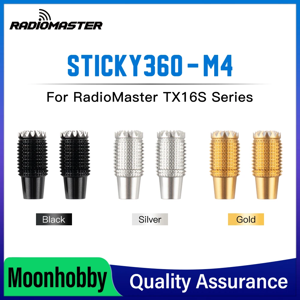 RadioMaster Shorty360 Gimbal Stick Ends M4 Thread Non-Slip For TX16S MK3/ MK3 MAX Transmitter AG02 Hall Joysticks Upgrade view 3