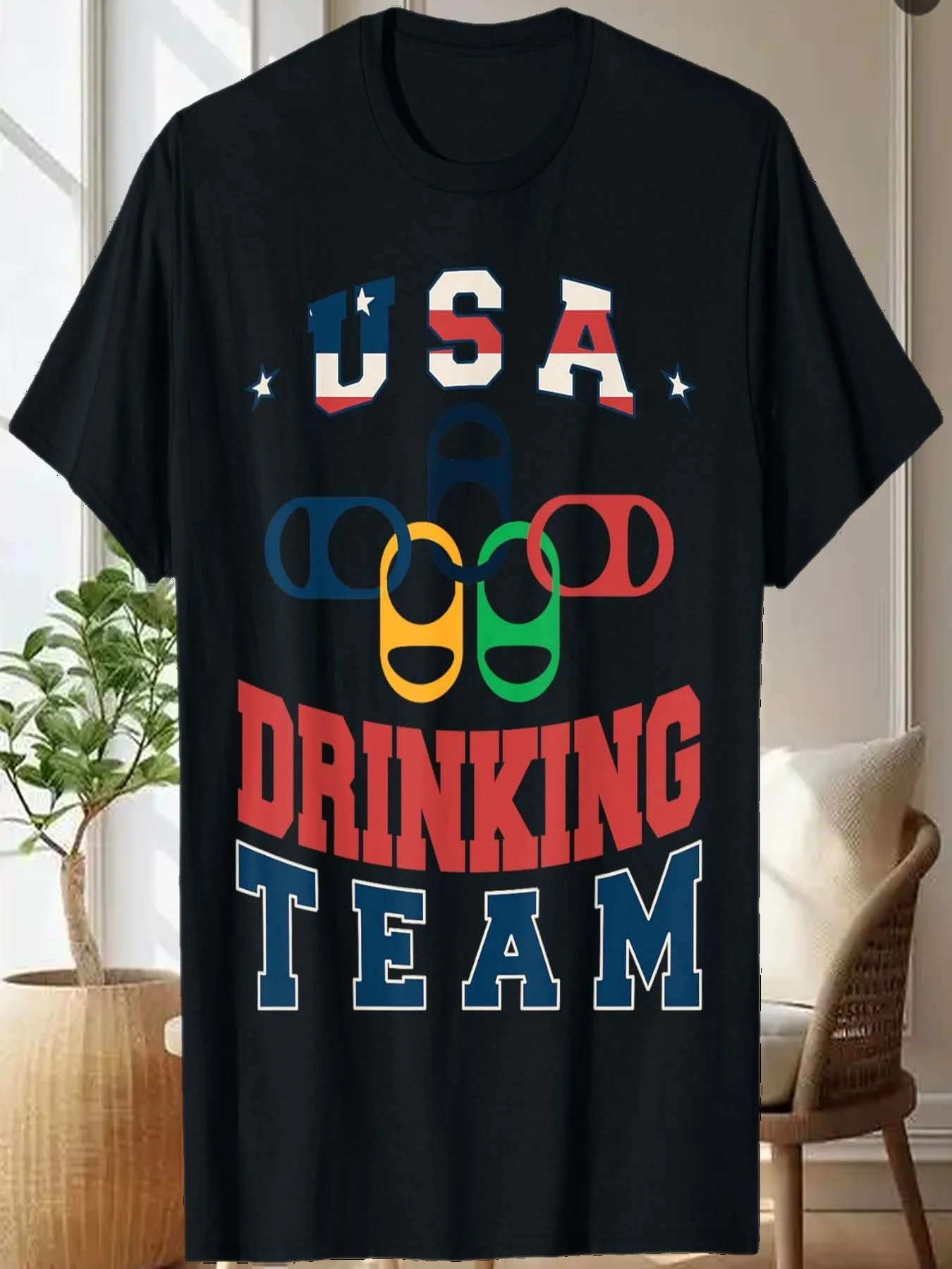 

Футболка с американским флагом на день памяти, пивная команда, пивная вечеринка, такой же пункт для мужчин и женщин