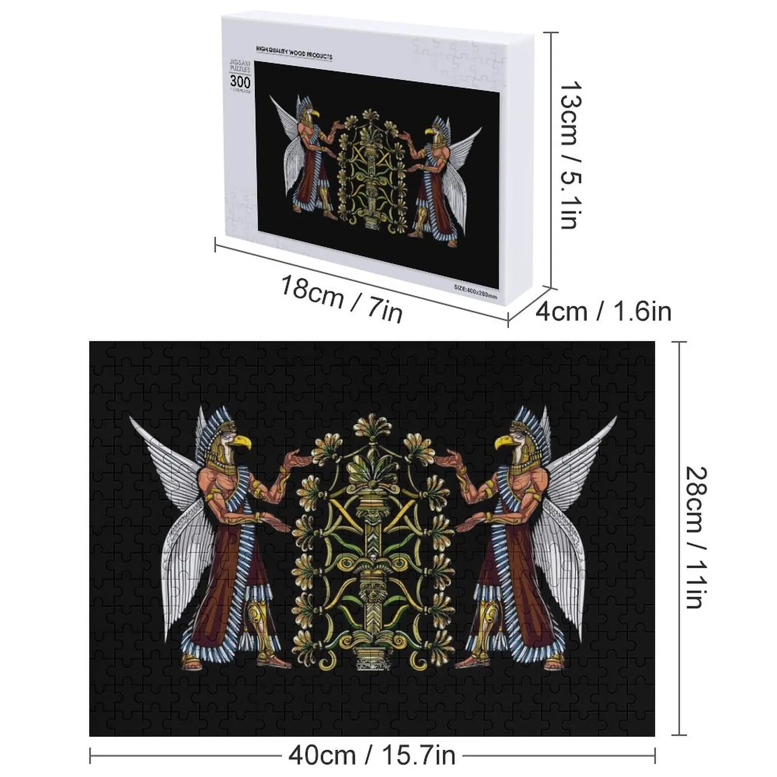 Anunnaki Sumerian Gods Jigsaw Puzzle Scale Motors اسم شخصي صورة شخصية هدية الخشب الكبار لغز #5