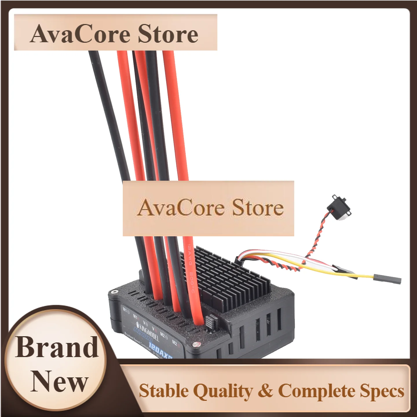 AvaCore60A/120A Dual Way Bidirectional Brushed ESC10V-32V Battery SpeedControl For Rc Model Boat/tank/Car 550775/795 Brushed Mot