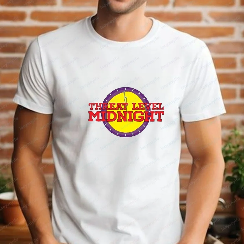 Korean-style Commentary on Men's Clothing: Threat Level Midnight Short-sleeved Men's and Women's Shirts, Comfortable T-shirts