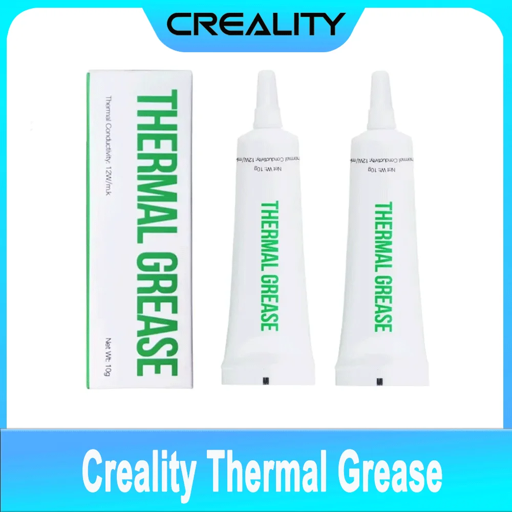 

Creality Thermal Grease 2PCS for 3D Printer High Thermal Conductivity Non-conductive & Non-corrosive Non-toxic & Eco-friendly