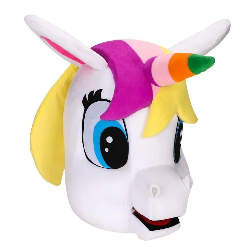 Unicorn mascot costume Flying Horse Rainbow Pony Fancy Dress For Adult Animal Halloween Party G2125