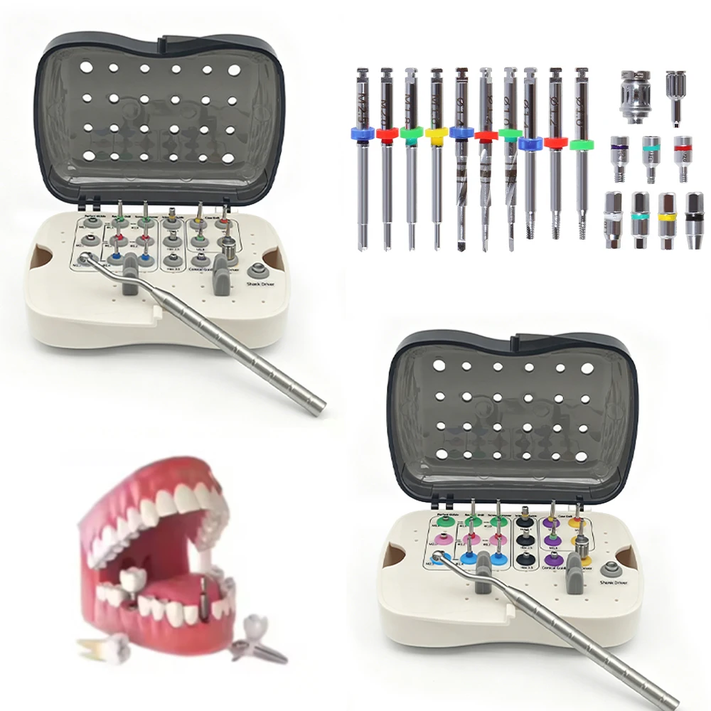 

Dental Implant &Fractured Broken Screw Remover Kit Broken Screws Tool SR RCD NeoBiotech Universal Screw Extractor Set